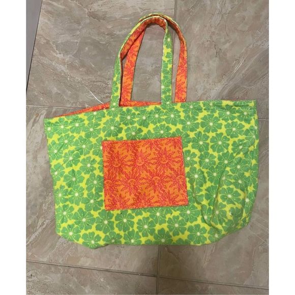 Urban Outfitters Lucky Printed Terrycloth Reversible Tote Bag - Picture 3 of 6